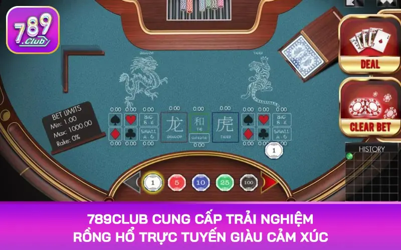 789Club cung cấp trải nghiệm rồng hổ trực tuyến giàu cảm xúc